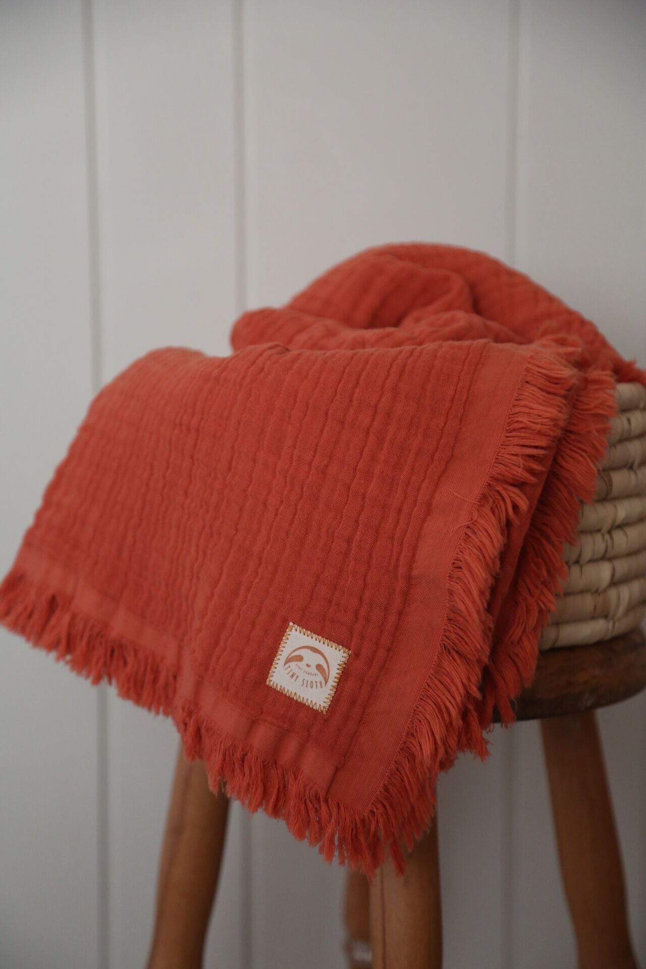 Turuncu 4 Katlı Müslin Battaniye