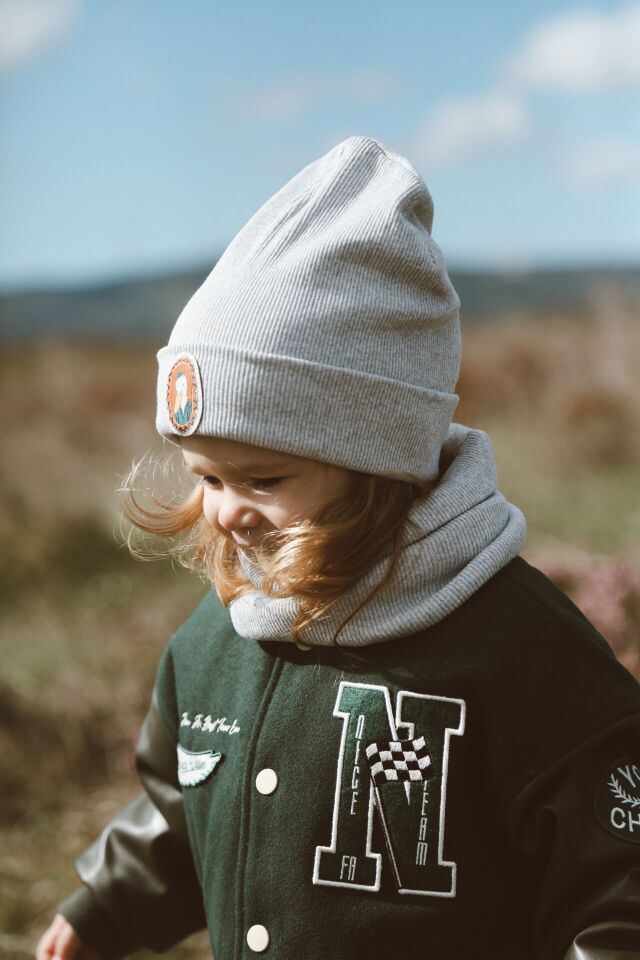 Gri Çocuk - Bebek Bere Unisex