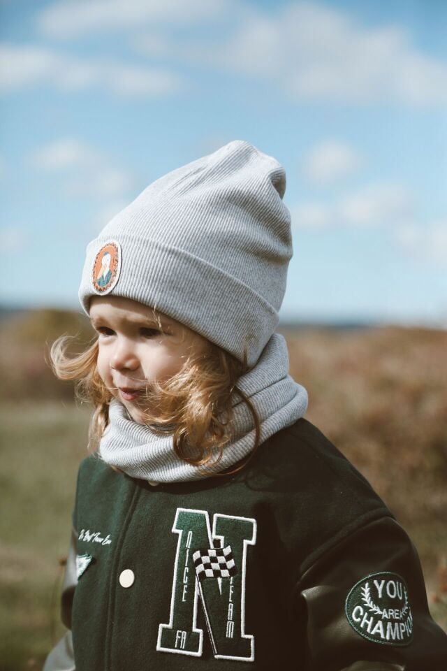 Gri Çocuk - Bebek Boyunluk Unisex