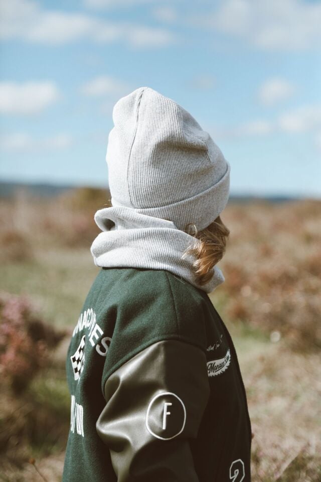 Gri Çocuk - Bebek Boyunluk Unisex